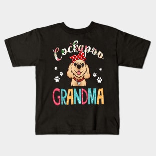 Cute Cockapoo Grandma Kids T-Shirt